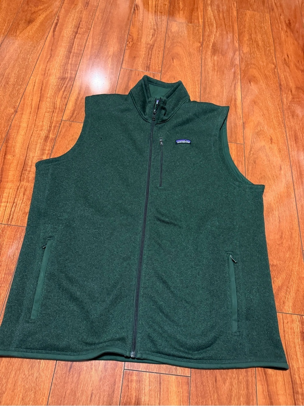 Patagonia Forest Green Full-Zip Fleece Vest